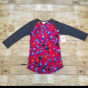 NWT LuLaRoe Randy Abstract Floral Printed Top XXS